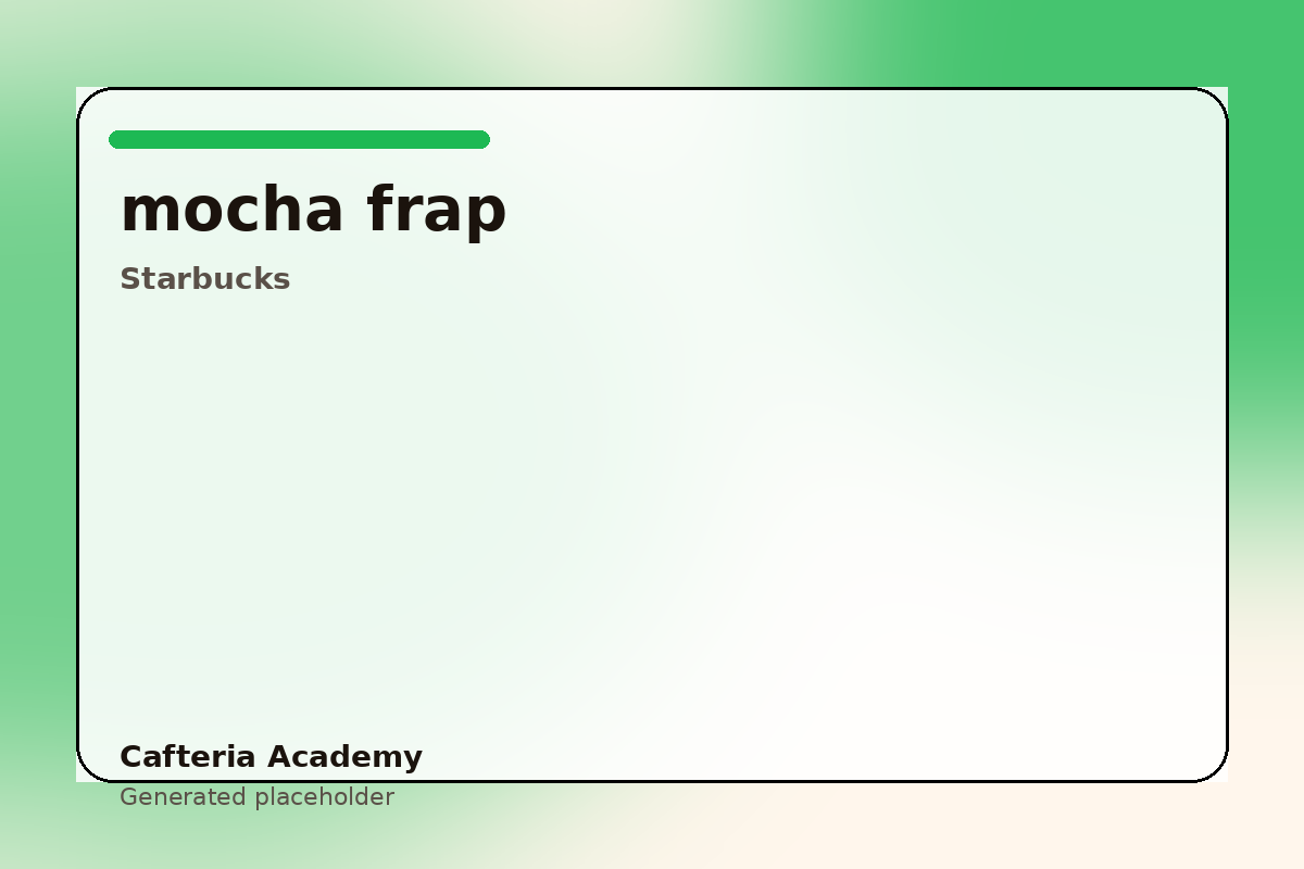 Mocha Frappuccino