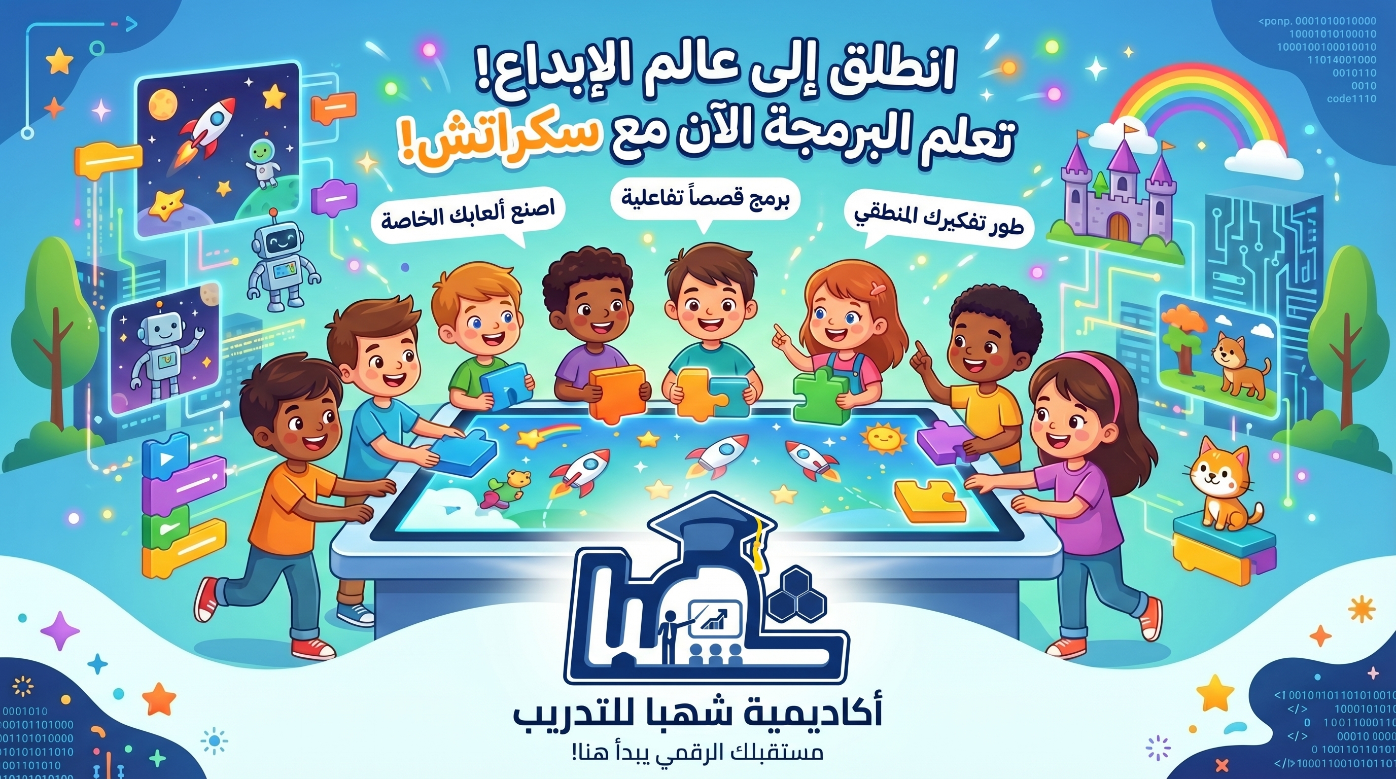  دورة أساسيات البرمجة للأطفال (منصة Scratch العالمية)